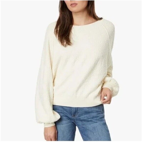 Free People Found My Friend Textured Sweater Drop Shoulder Oversized Sz M - Picture 1 of 8